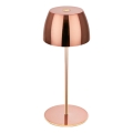 Briloner - LED-himmennettävä ladattava kosketusohjattu MINI-pöytälamppu ulkokäyttöön LED/2,5W/5V IP44 1800 mAh kuparinvärinen