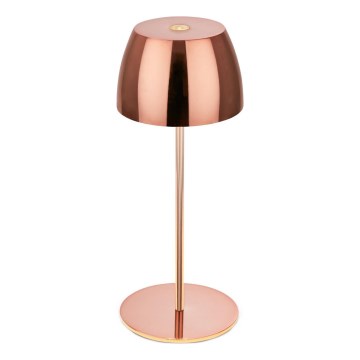 Briloner - LED-himmennettävä ladattava kosketusohjattu MINI-pöytälamppu ulkokäyttöön LED/2,5W/5V IP44 1800 mAh kuparinvärinen