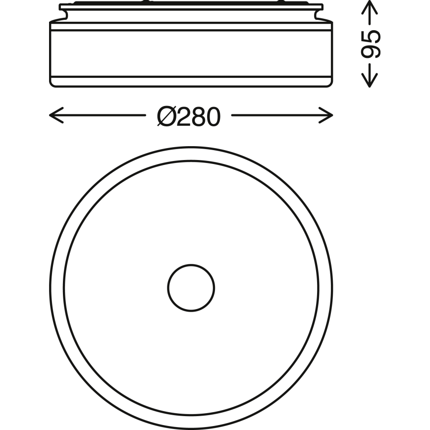 Briloner - LED-kattovalaisin BLOCK LED/12W/230V