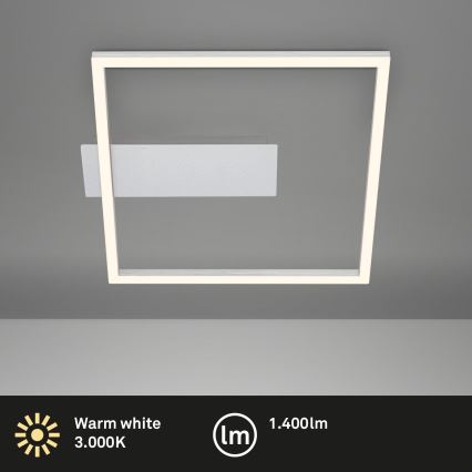 Briloner - LED-kattovalaisin FRAME LED/14W/230V 3000K 30x32 cm mattakromi