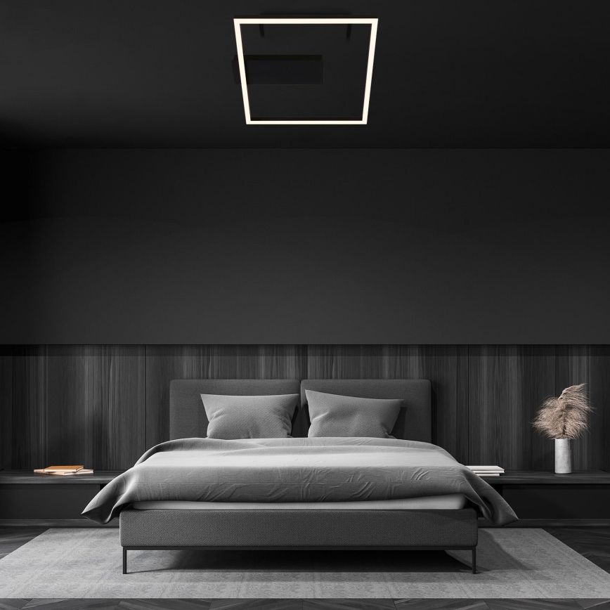 Briloner - LED-kattovalaisin FRAME LED/14W/230V 3000K 30x32 cm musta