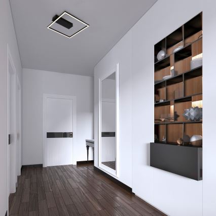 Briloner - LED-kattovalaisin FRAME LED/14W/230V 3000K 30x32 cm musta