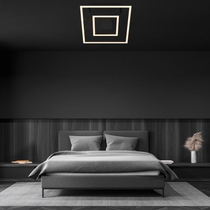 Briloner - LED-kattovalaisin FRAME LED/22W/230V 3000K 30x32 cm musta