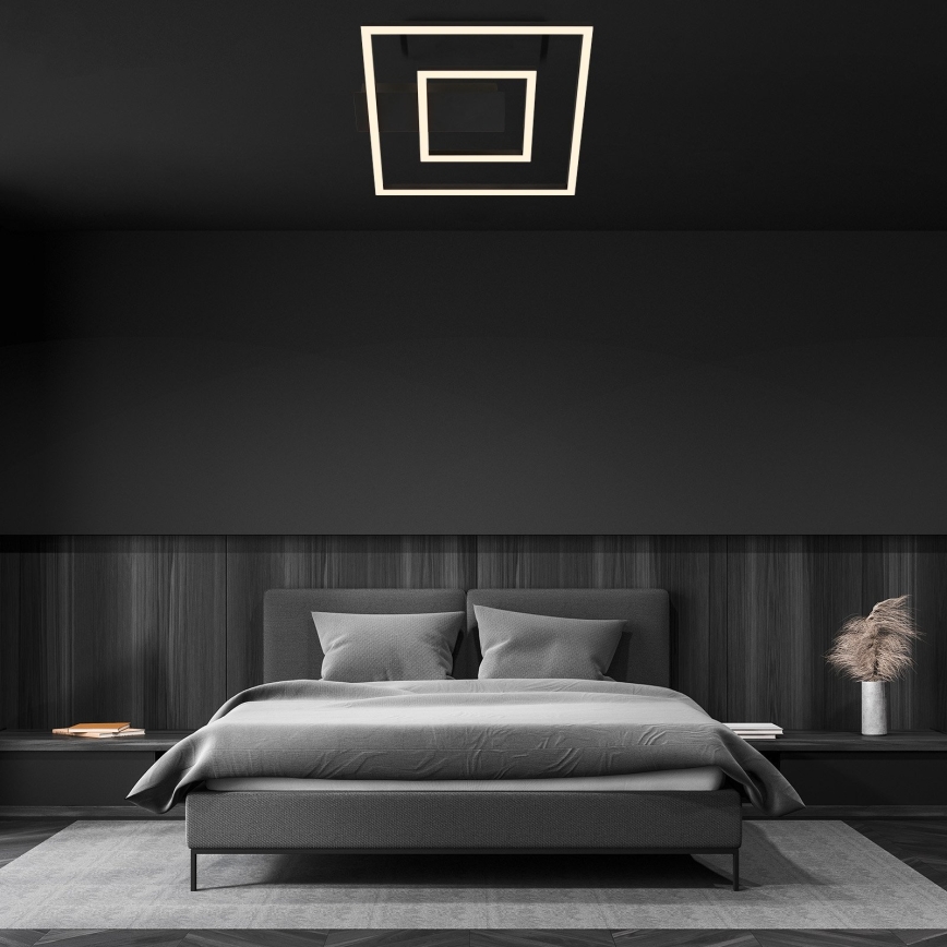 Briloner - LED-kattovalaisin FRAME LED/22W/230V 3000K 30x32 cm musta