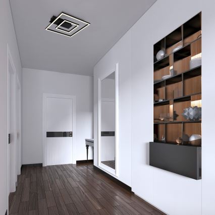Briloner - LED-kattovalaisin FRAME LED/22W/230V 3000K 30x32 cm musta