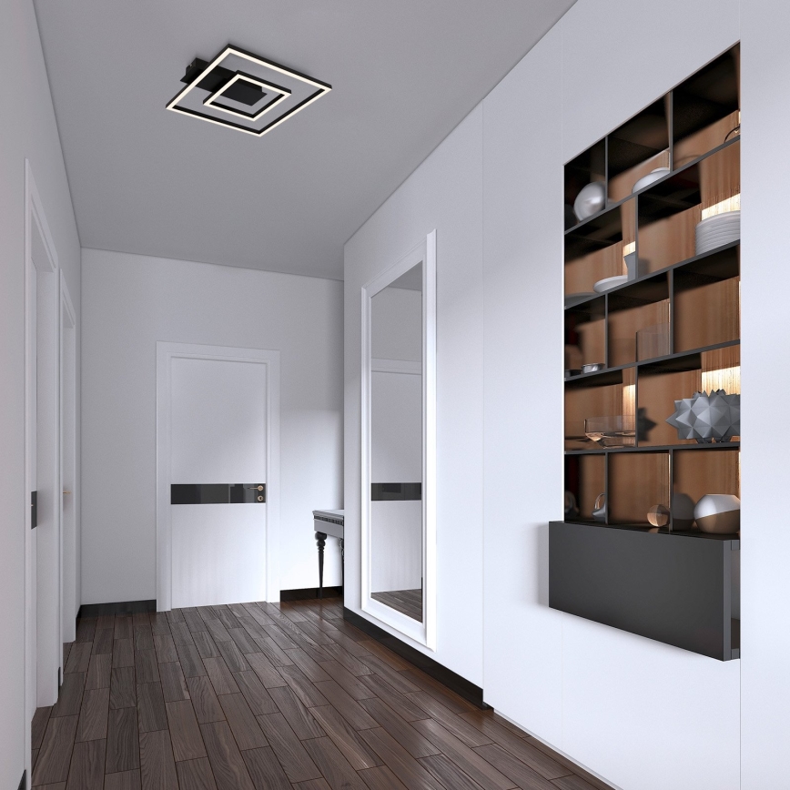Briloner - LED-kattovalaisin FRAME LED/22W/230V 3000K 30x32 cm musta