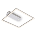 Briloner - LED-kattovalaisin liike- ja hämäräanturilla FRAME LED/14W/230V 3000K 30x32 cm mattakromi