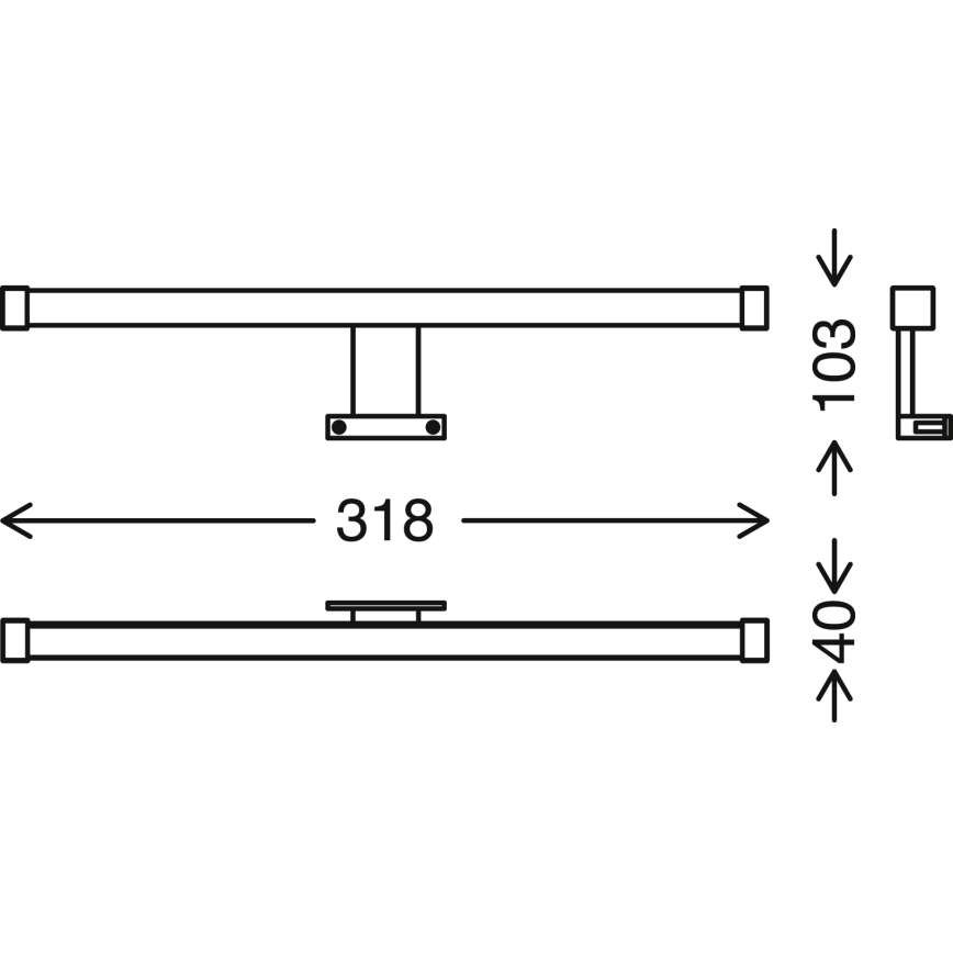 Briloner - LED-peilivalon kylpyhuoneeseen SPLASH LED/8W/230V IP44