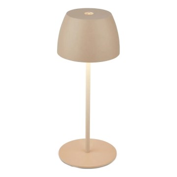 Briloner - MINI LED himmennettävä ladattava kosketusohjattu pöytälamppu ulkokäyttöön LED/2,5W/5V IP44 1800 mAh beige