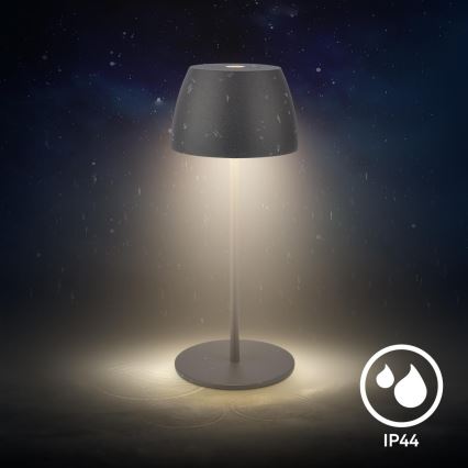 Briloner - himmennettävä ladattava kosketusohjattu ulkopöytälamppu MINI LED/2,5W/5V IP44 1800 mAh antrasiitti