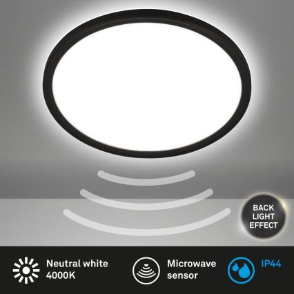 Briloner - LED-kylpyhuoneen kattovalaisin MOVE-liiketunnistimella LED/18W/230V IP44 Ø 29 cm valkoinen