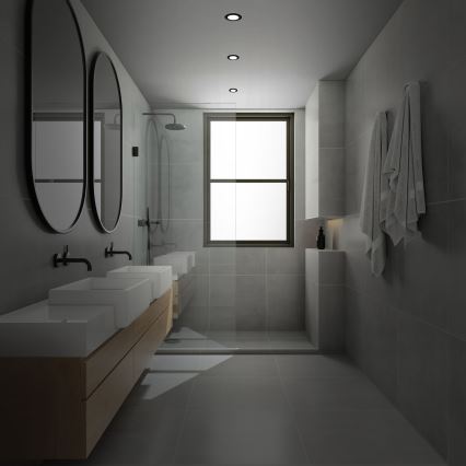 Briloner - SETTI 3x LED Himmennettävä upotettu kylpyhuonevalaisin LED/4,8W/230V 3000-6500K IP44 + kauko-ohjaus