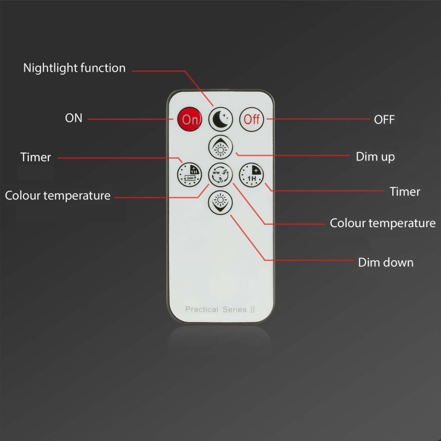 Briloner - SETTI 3x LED Himmennettävä upotettu kylpyhuonevalaisin LED/4,8W/230V 3000-6500K IP44 + kauko-ohjaus