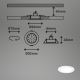Briloner - SETTI 3x LED Himmennettävä upotettu kylpyhuonevalaisin LED/4,8W/230V 3000-6500K IP44 + kauko-ohjaus