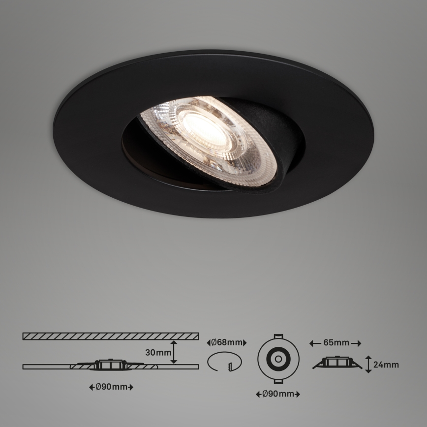 Briloner - SETTI 3x LED Kylpyhuoneen upotettava valo LED/4,9W/230V IP23