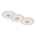 Briloner - SETTI 3x LED Kylpyhuoneen upotettava valo LED/6W/230V IP44 kromi