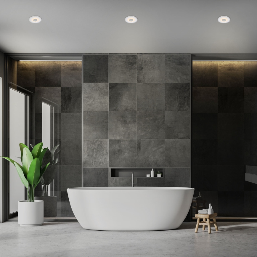 Briloner - SETTI 3x LED Kylpyhuoneen upotettava valo LED/6W/230V IP44 kromi