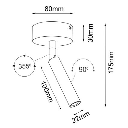 Brosline - Kohdevalaisin 1xG9/2,5W/230V valkoinen