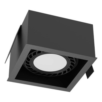 Brosline - Alakattoon upotettava alasvalaisin 1xGU10/18W/230V musta