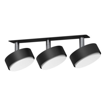 Brosline - Kattoon upotettava kohdevalaisin 3xGX53/9W/230V musta