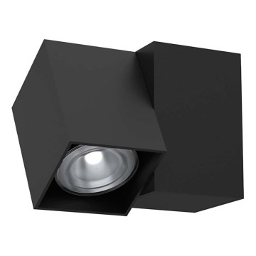 Brosline - Seinälle asennettava kohdevalaisin 1xGU10/10W/230V musta