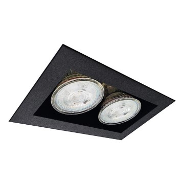 Brosline - Uppovalaisin 2x GU10/10W/230V, musta