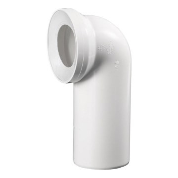 Bruckner - 90° wc-istuimen liitin 11 cm valkoinen