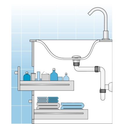 Bruckner - Altaan ansa huonekalu DN32 valkoinen