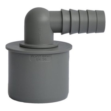Bruckner - Letkun liitäntäpää kulma DN50 19-21 mm harmaa