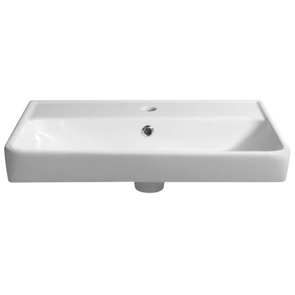 Bruckner - Upotettava pesuallas NEON 60x41,5 cm keramiikka/valkoinen