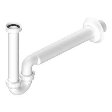 Bruckner - Pesualtaan/bideen sifoni matala DN40 valkoinen