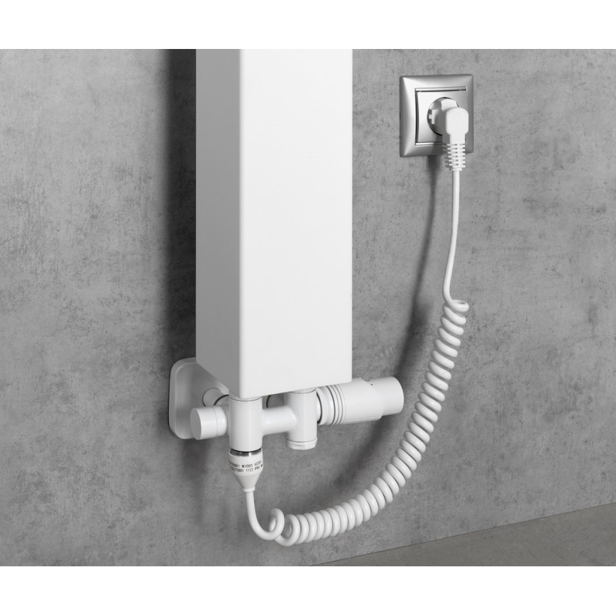 Bruckner - Termostaattinen liitäntäsarja keskusliitäntään WICHER COMBI valkoinen