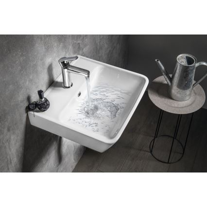 Bruckner - Upotettava pesuallas NEON 45x41,5 cm keramiikka/valkoinen