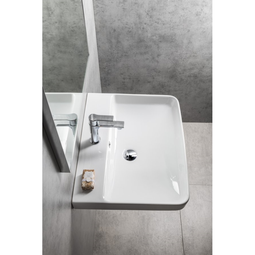 Bruckner - Upotettava pesuallas NERON 60x48 cm valkoinen