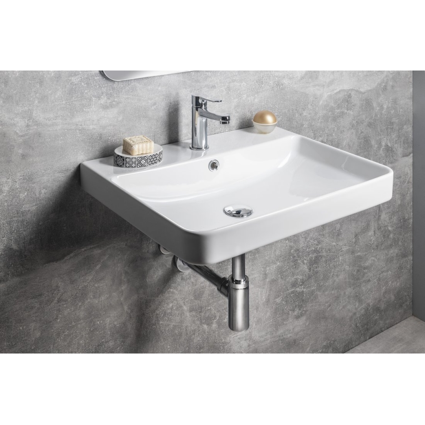 Bruckner - Upotettava pesuallas NERON 60x48 cm valkoinen