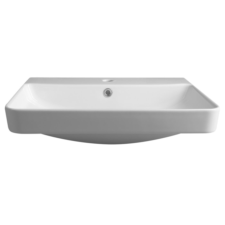 Bruckner - Upotettava pesuallas NERON 60x48 cm valkoinen