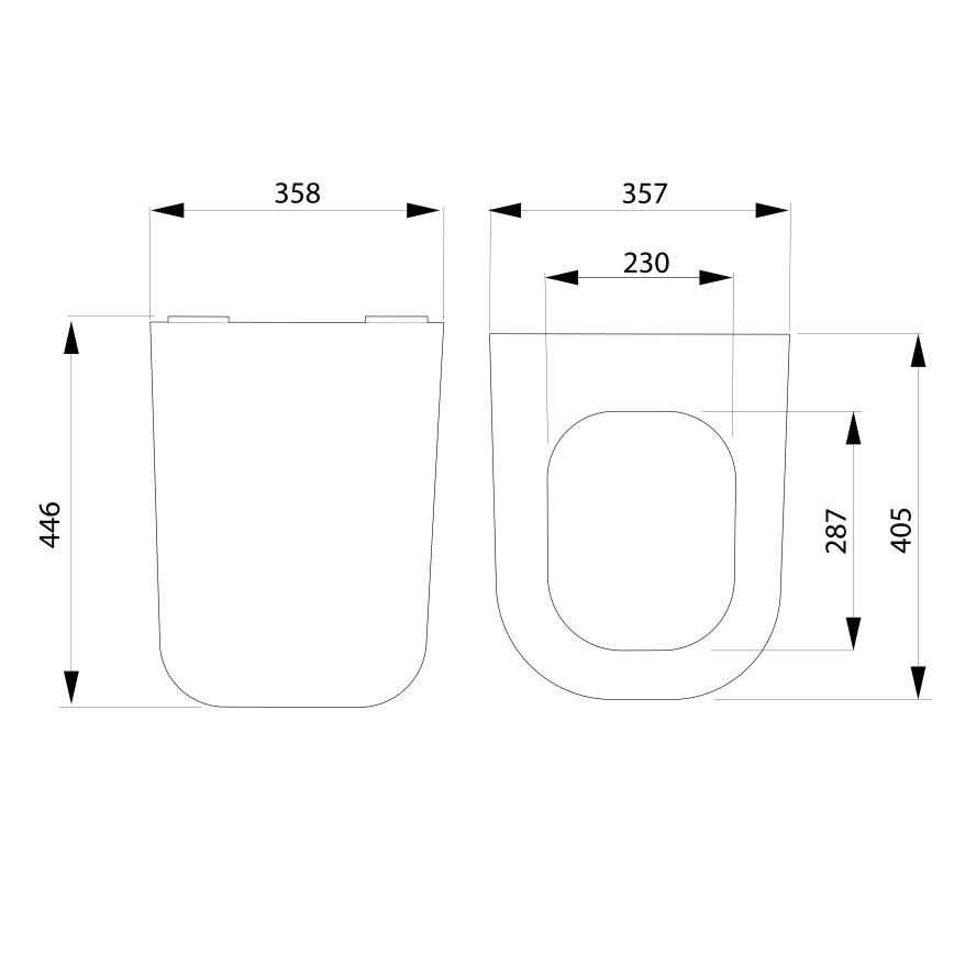 Bruckner - WC-istuin SoftClose WALTER SLIM valkoinen
