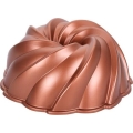 Bundt-kakkuvuoka KITCHISIMO 24 cm pyörremalli/kuparinvärinen