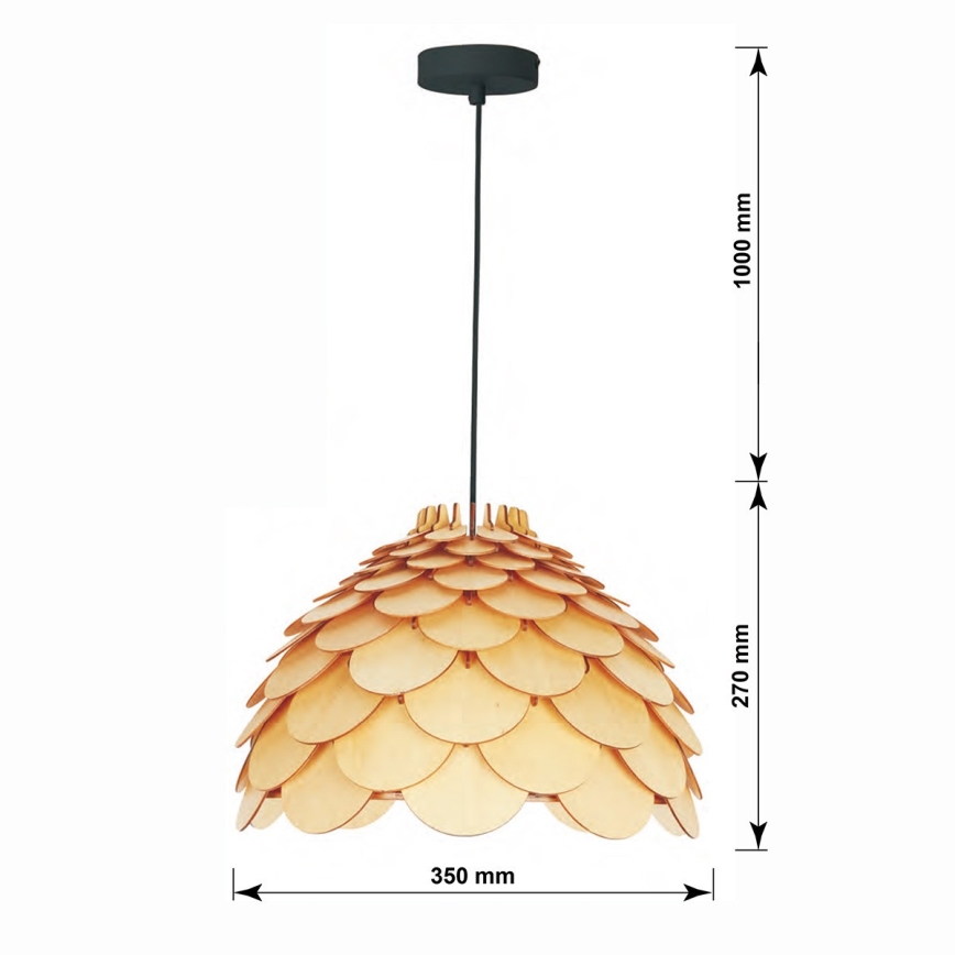 BURGO-riippuvalaisin kaapelilla, 1xE27/60W/230V, halkaisija 35 cm