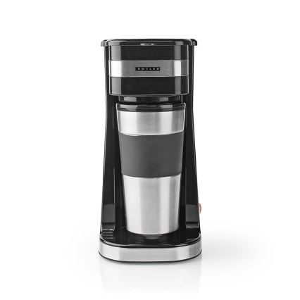 Butler - yhden kupin kahvinkeitin 0,4 l matkamukin kanssa 750W/230V ruostumaton teräs/musta