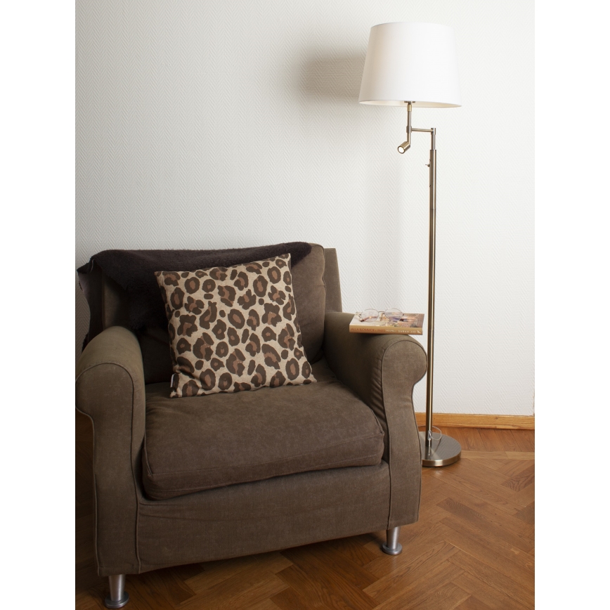 ByRydens - LED-lattiavalaisin ORLANDO 1xE27/5W/230V + LED/3W valkoinen/pronssi halkaisija 36 cm