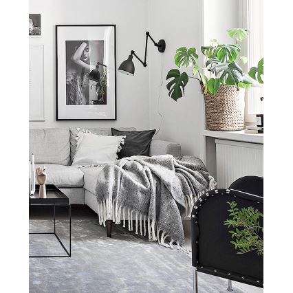 ByRydens - Himmennettävä seinävalaisin BASAARI 1xE27/5W/230V musta