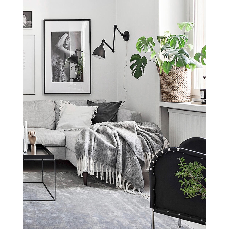 ByRydens - Himmennettävä seinävalaisin BASAARI 1xE27/5W/230V musta