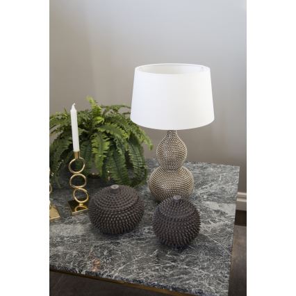 ByRydens - Pöytävalaisin LOFTY 1xE27/5W/230V valkoinen/hopea