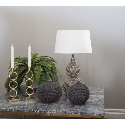 ByRydens - Pöytävalaisin LOFTY 1xE27/5W/230V valkoinen/hopea