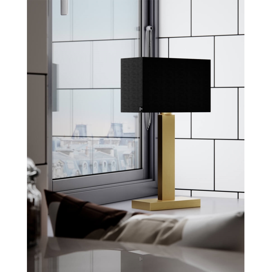 ByRydens - Pöytälamppu PRIME 1xE27/5W/230V musta/kulta