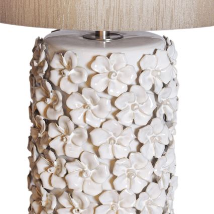 ByRydens - Pöytävalaisin FIORE 1xE27/5W/230V kerma