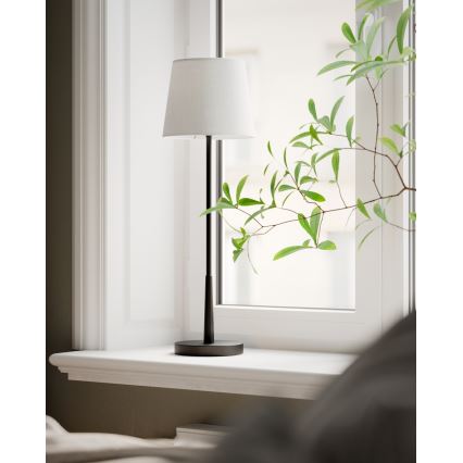 ByRydens - LUMI-pöytälamppu 1xE27/8W/230V valkoinen/musta 68,5 cm