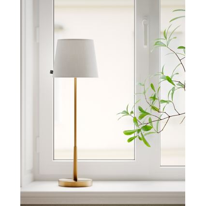 ByRydens - Pöytälamppu LUMI 1xE27/8W/230V valkoinen/kultainen 68,5 cm