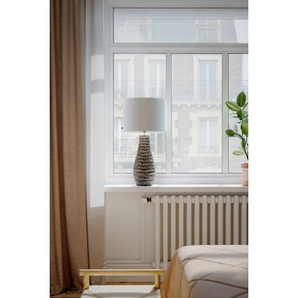 ByRydens - Pöytävalaisin BARTHA 1xE27/8W/230V beige